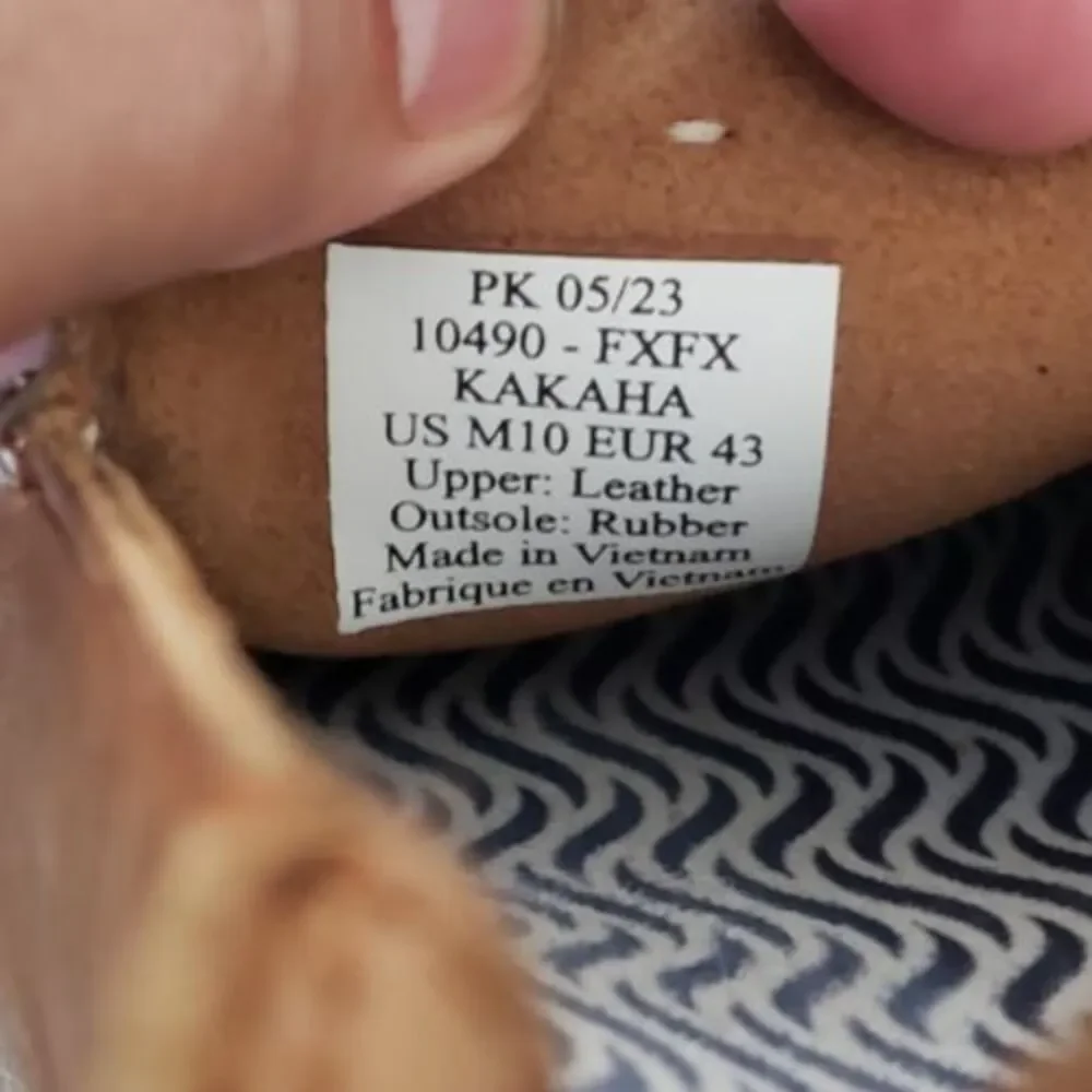 OLUKAI Kakaha Convertible Leather Slip-On Loafers Fox Tan Men's Size 10